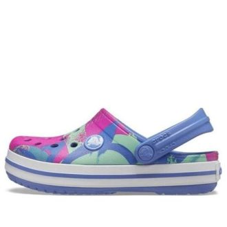 Sabots Crocs (GS) Crocband Graphic « Bleu, rose, vert » 206607-434