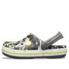 Sabots Crocs (GS) Crocband imprimé camouflage « Gris, noir, jaune » 205301-0ED