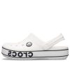 Sabots Crocs (GS) Crocband Logo « Blanc Noir » 206022-103