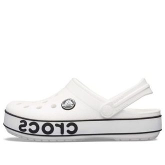 Sabots Crocs (GS) Crocband Logo « Blanc Noir » 206022-103