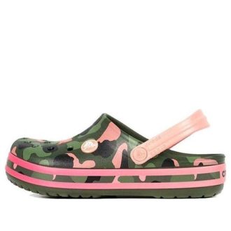 Sabots Crocs (GS) Crocband Multi Graphic « Vert Rose » 205532-737