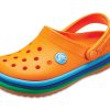 Sabots Crocs (GS) Crocband Rainbow Band « Orange Bleu » 205205-80O