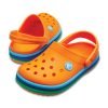 Sabots Crocs (GS) Crocband Rainbow Band « Orange Bleu » 205205-80O