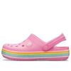 Sabots Crocs (GS) Crocband Rainbow Glitter « Rose » 206151-669