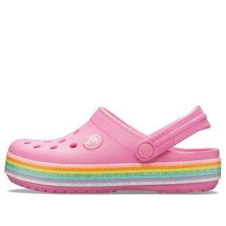 Sabots Crocs (GS) Crocband Rainbow Glitter « Rose » 206151-669