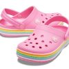 Sabots Crocs (GS) Crocband Rainbow Glitter « Rose » 206151-669