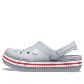 Sabots Crocs (GS) Crocband Varsity « Gris Rouge » 207008-007
