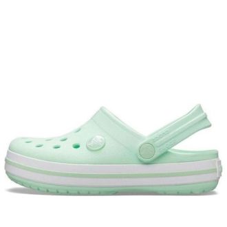 Sabots Crocs (GS) Crocband « Vert menthe blanc » 204537-3TI