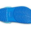Crocs (PS) Funny Shark Small Crocs Sandales d&rsquo;extérieur à talon plat pour la plage et le sport Bleu 206704-4JL