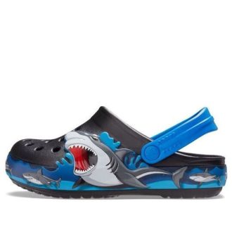Sabots Crocs (GS) Fun Lab Shark Lights « Noir, gris, bleu » 207070-001