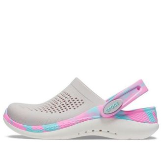 Sabots Crocs (GS) Literide 360  marbrés « Gris, rose, bleu » 207668-1DU