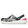 Sabots Crocs Lite Ride Hyper Floral « Noir, blanc, rouge » 205848-97J