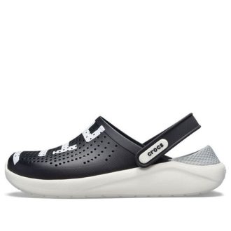 Sabots Crocs LiteRide avec logo « Noir et blanc » 205554-066