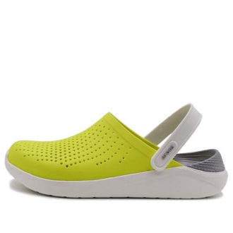 Sabots Crocs LiteRide à découpe laser « Jaune beige » 204592-38L