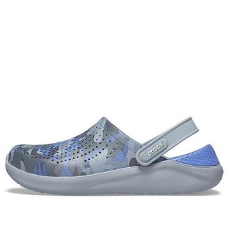 Sabots Crocs LiteRide imprimés camouflage « Bleu-gris » 206491-4RV