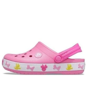 Sabots Crocs (PS) Fun Lab Mickey Lights « Rose Multi » 207459-669