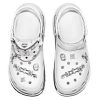 Sabots Crocs x MCM Mega Crush « Blanc argenté » MEXDAMM08WT