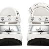 Sabots Crocs x MCM Mega Crush « Blanc argenté » MEXDAMM08WT