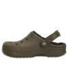 Sabots d&rsquo;hiver doublés Crocs « Noyer expresso » 203766-23J