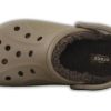 Sabots d&rsquo;hiver doublés Crocs « Noyer expresso » 203766-23J