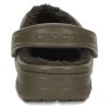 Sabots d&rsquo;hiver doublés Crocs « Noyer expresso » 203766-23J