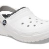 Sabots doublés classiques Crocs (GS) « Blanc gris » 207009-10M