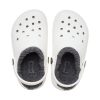 Sabots doublés classiques Crocs (GS) « Blanc gris » 207009-10M