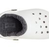 Sabots doublés classiques Crocs (GS) « Blanc gris » 207009-10M