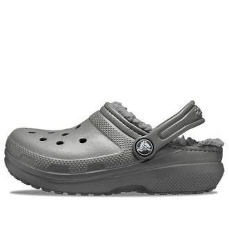 Sabots doublés classiques Crocs (GS) « Gris ardoise fumé » 203506-0EX
