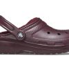 Sabots doublés Crocs Classic « Cerise foncée » 203591-6WD