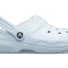 Sabots doublés Crocs Classic à enfiler « Bleu bébé » 203591-4JZ