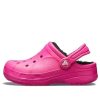 Sabots doublés Crocs (GS) Ralen « Rose bonbon noir » 16245-6X1
