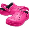 Sabots doublés Crocs (GS) Ralen « Rose bonbon noir » 16245-6X1