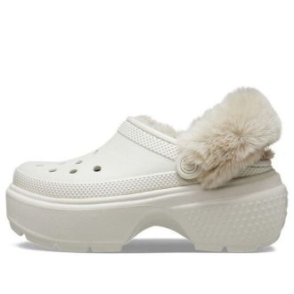 Sabots doublés Crocs Stomp « Blanc » 208546-160