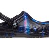 Sabots Galaxy Crocs (GS) Baya doublés à brides pelucheuses « Noir Multi » 207654-0C4
