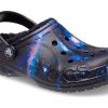 Sabots Galaxy Crocs (GS) Baya doublés à brides pelucheuses « Noir Multi » 207654-0C4