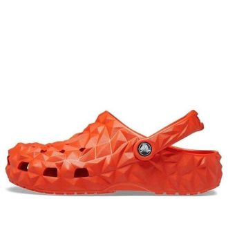 Sabots géométriques classiques Crocs (femmes) « Orange » 209563-84J