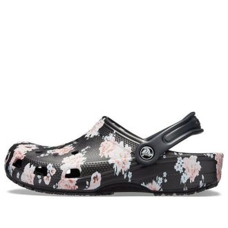 Sabots imprimés Crocs Classic « Noir/Rose » 205838-97J