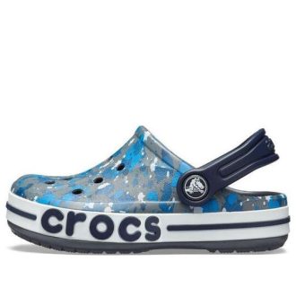 Sabots imprimés Crocs (GS) Bayaband « Bleu-gris » 205810-025