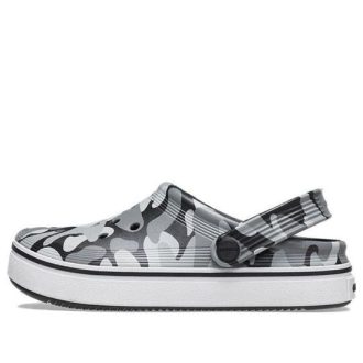 Sabots imprimés Crocs (GS) Off Court « Gris, noir et blanc » 209150-066