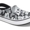 Sabots imprimés Crocs (GS) Off Court « Gris, noir et blanc » 209150-066