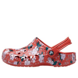 Sabots imprimés saisonniers Crocs Baya « Orange épicé et blanc » 206230-82Z