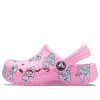 Sabots imprimés saisonniers Crocs (GS) Baya « Rose et blanc » 206180-669