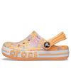 Sabots imprimés saisonniers Crocs (GS) Bayaband « Orange White » 206178-801