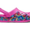Sabots légers Crocs (GS) Fun Lab Multi Butterfly Band « Rose Bleu » 206158-6QQ