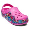 Sabots légers Crocs (GS) Fun Lab Multi Butterfly Band « Rose Bleu » 206158-6QQ