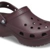 Sabots à plateforme classiques Crocs (femmes) « Cerise foncée » 206750-6WD