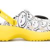 Sabots à plateforme classiques Crocs (WMNS) x Smiley World Charm « Jaune et blanc » 207980-94S