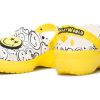 Sabots à plateforme classiques Crocs (WMNS) x Smiley World Charm « Jaune et blanc » 207980-94S