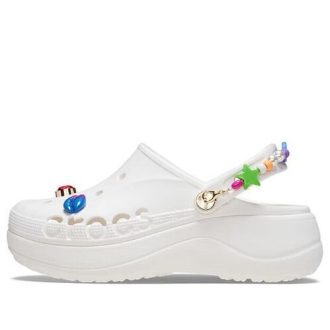 Sabots plateformes Crocs Baya Midsummer (femmes) « Blanc/Rose » 210091-1LI